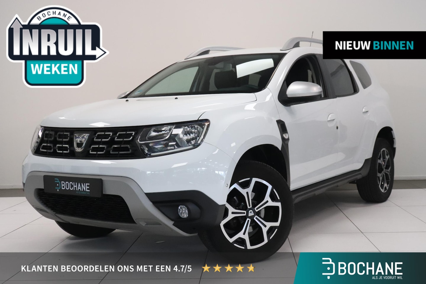 Dacia Duster - 1.2 TCe Prestige | Stoel verwarming | 360° Camera | Navigatie | Leder | - AutoWereld.nl