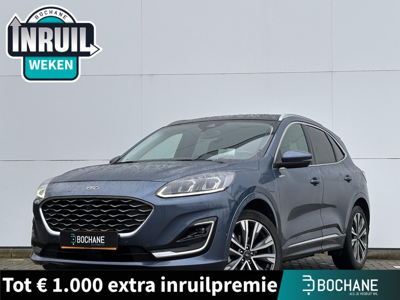 Ford Kuga - 2.5 PHEV Vignale | Lederen bekleding | Adaptieve cruise control | Camera achterzijde | Pan - AutoWereld.nl