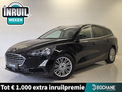 Ford Focus Wagon - 1.0 EcoBoost Hybrid Titanium X Business | Camera | Navigatie | El achterklep |