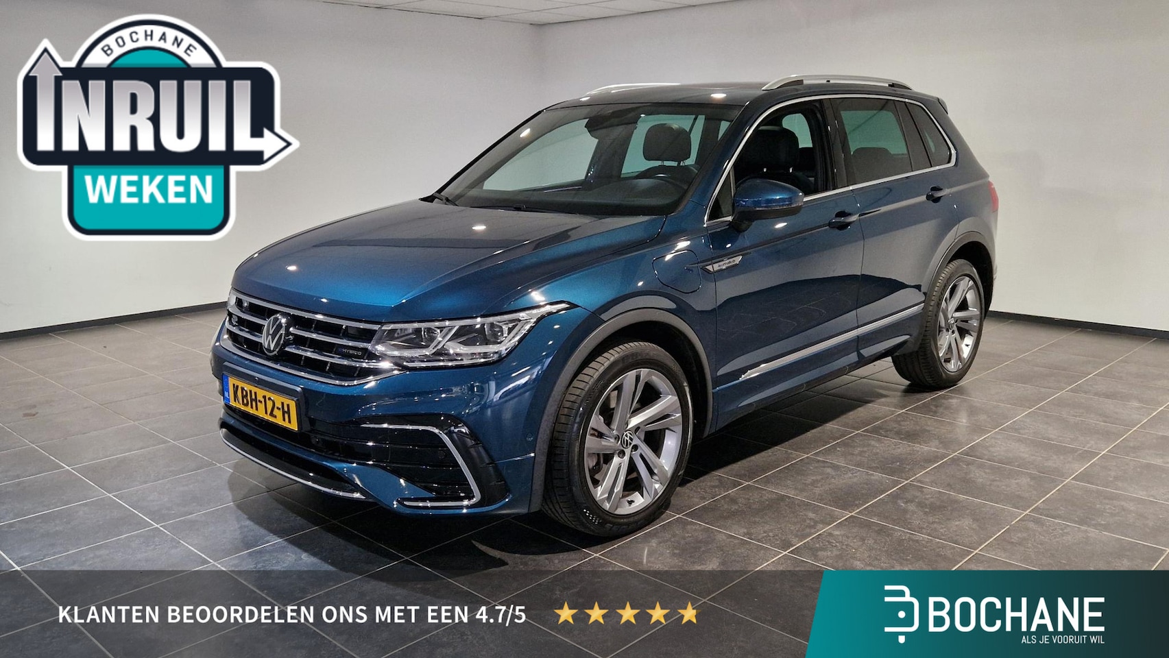 Volkswagen Tiguan - 1.4 TSI eHybrid R-Line Business+ | Panoramadak | 360 graden camera | Leder - AutoWereld.nl