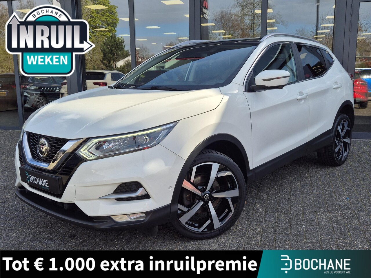 Nissan Qashqai - 1.3 DIG-T Tekna | Navigatie | Panoramadak | AppleCarplay/AndroidAuto | - AutoWereld.nl