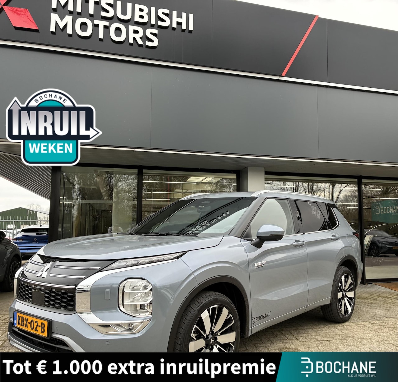 Mitsubishi Outlander - 2.4 PHEV Instyle | DEMO | Lederen bekleding | Elektrisch verstelbare voorstoelen | Verwarm - AutoWereld.nl
