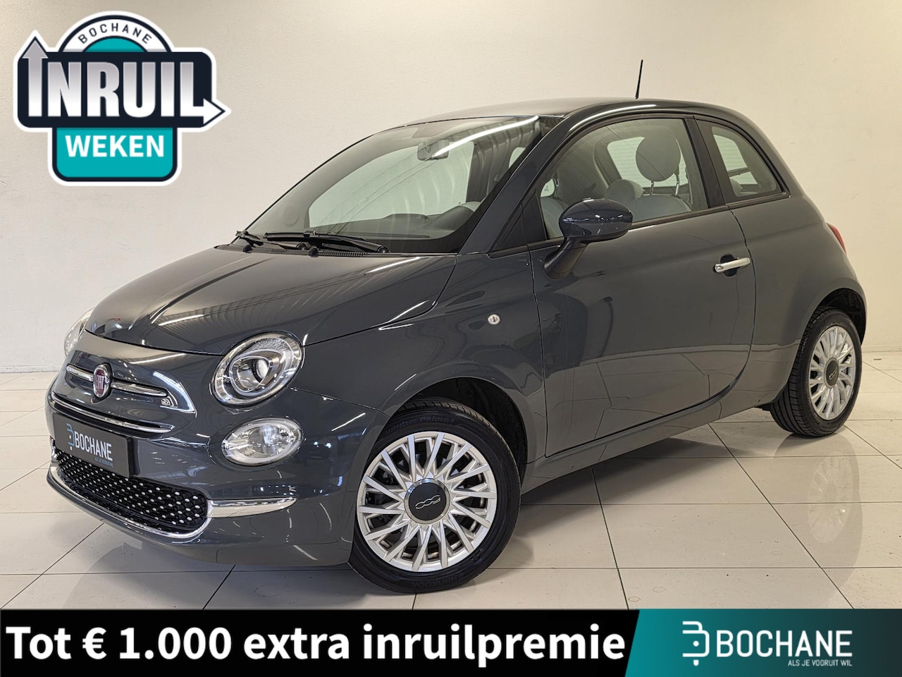 Fiat 500 - 1.0 Hybrid Lounge | Airco | Apple CarPlay / Android Auto navigatie | Bluetooth | - AutoWereld.nl