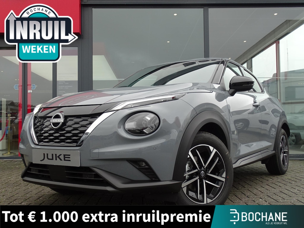 Nissan Juke - 1.6 Hybrid N-Connecta COLD PACK / METALLIC LAK - AutoWereld.nl