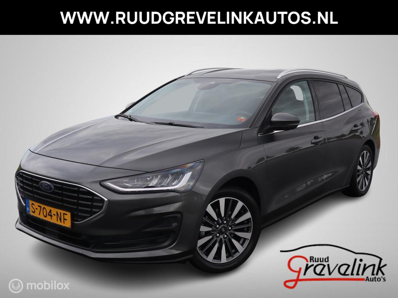 Ford Focus Wagon - Hybrid 155 PK AUTOMAAT Titanium X Navi Trekhaak Led DonkerGlas 17"Velg Stoelverw - AutoWereld.nl