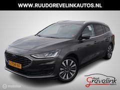 Ford Focus Wagon - Hybrid 155 PK AUTOMAAT Titanium X Navi Trekhaak Led DonkerGlas 17"Velg Stoelverw