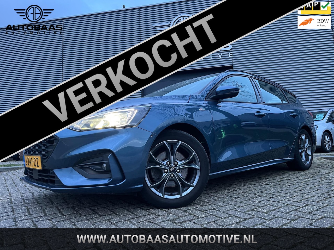 Ford Focus Wagon - 1.5 150pk ST Line AUTOMAAT+NL-AUTO+1EIG+NAP+NAVI+LED+TREKHAAK+PDC+INCL BTW+ - AutoWereld.nl