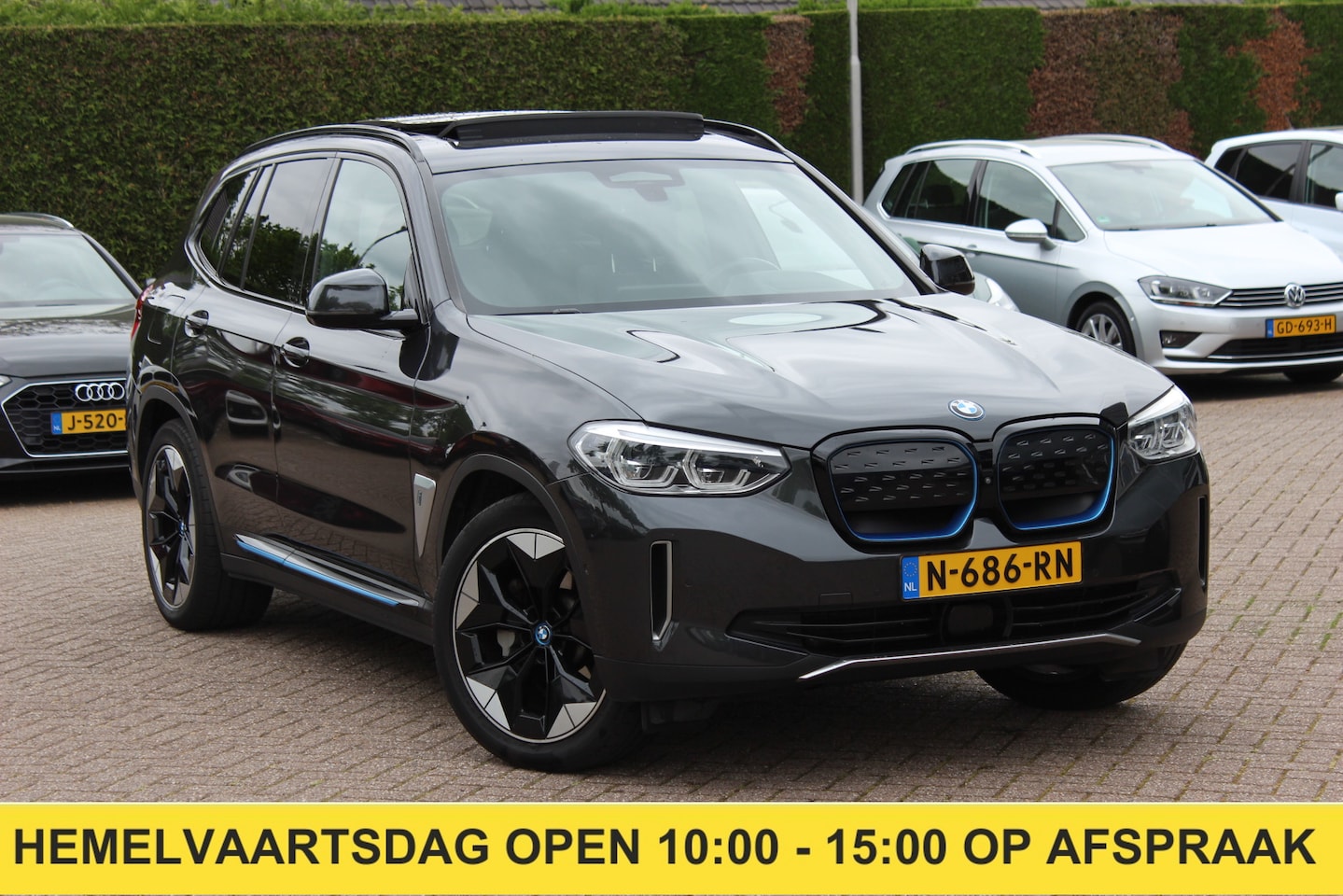 BMW iX3 - High Executive 80 kWh / SoH 94,9% / Trekhaak / Panoramadak / 360Camera / Head-up / 20'' / - AutoWereld.nl