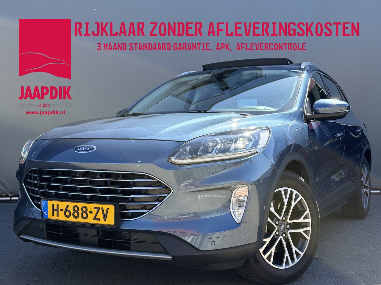 Ford Kuga - BWJ 2020 2.5 PHEV 153 PK Titanium X HEAD-UP DISPLAY | TREKHAAK | PANO | FULL LED | ADAPTIV - AutoWereld.nl