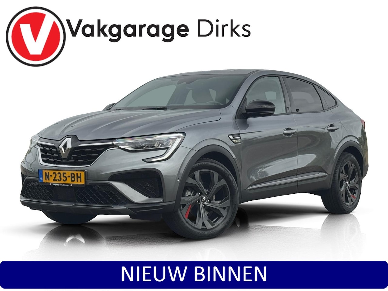 Renault Arkana - 1.6 E-Tech Hybrid 145 R.S. Line ✅ Leder ✅ Stuurverwarming ✅ Camera - AutoWereld.nl