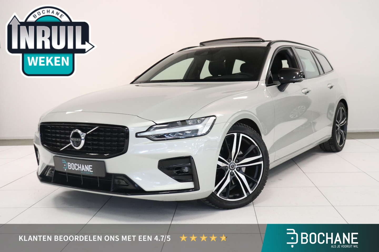 Volvo V60 - 2.0 B4 R-Design | Panoramadak | Harman Kardon | Camera | Stuur & Stoelverwarming | - AutoWereld.nl