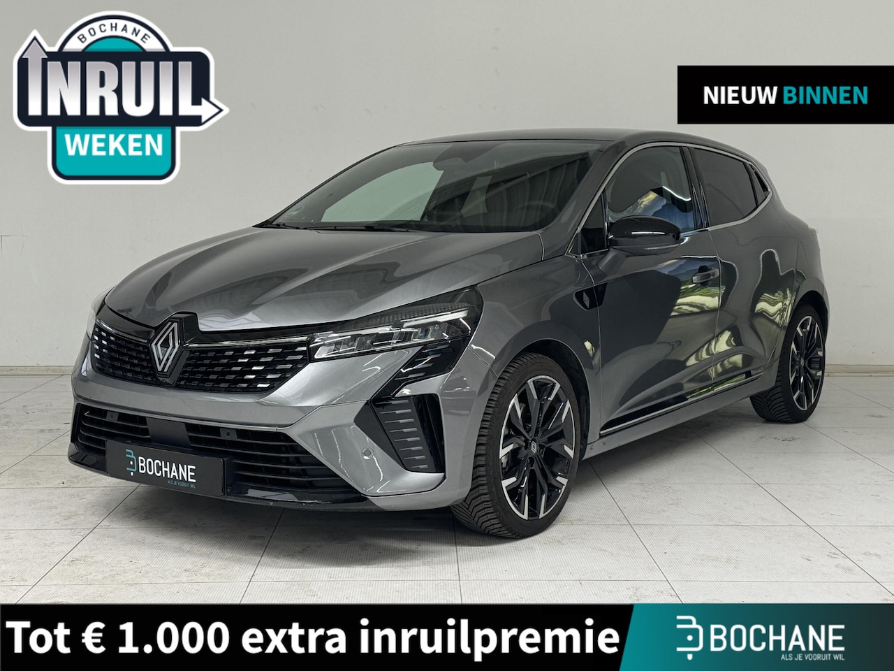 Renault Clio - 1.6 E-Tech Full Hybrid 145 Techno | STAM Limité 75 | BOSE-Audiosysteem | Leder | 360° Came - AutoWereld.nl