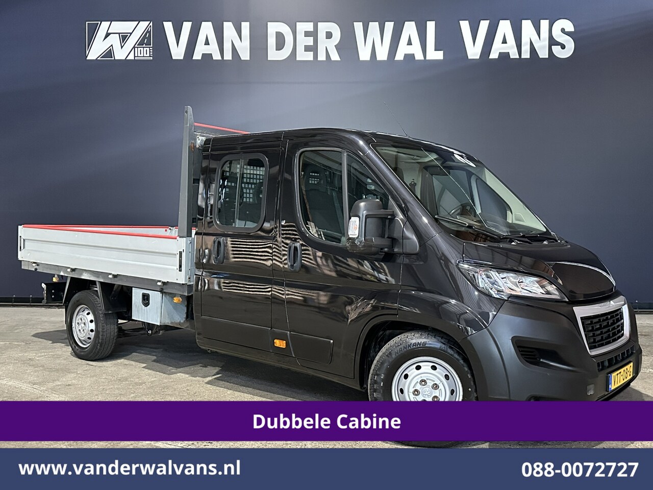 Peugeot Boxer - 2.2 Blue HDi 140pk Pick-up 7 Persoons Dubbele cabine open laadbak Euro6 Airco | 7-Zits | 3 - AutoWereld.nl