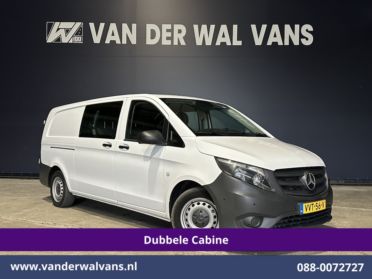 Mercedes-Benz Vito - 116 CDI 164pk Automaat L3H1 Dubbele Cabine inrichting Euro6 Airco | 5-Zits | Camera | Appl - AutoWereld.nl