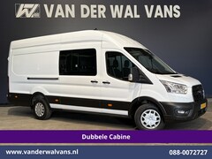 Ford Transit - 2.0 TDCI 170pk L4H3 Dubbele Cabine Euro6 Airco | 6-zits | Camera | LED | Apple Carplay | 2