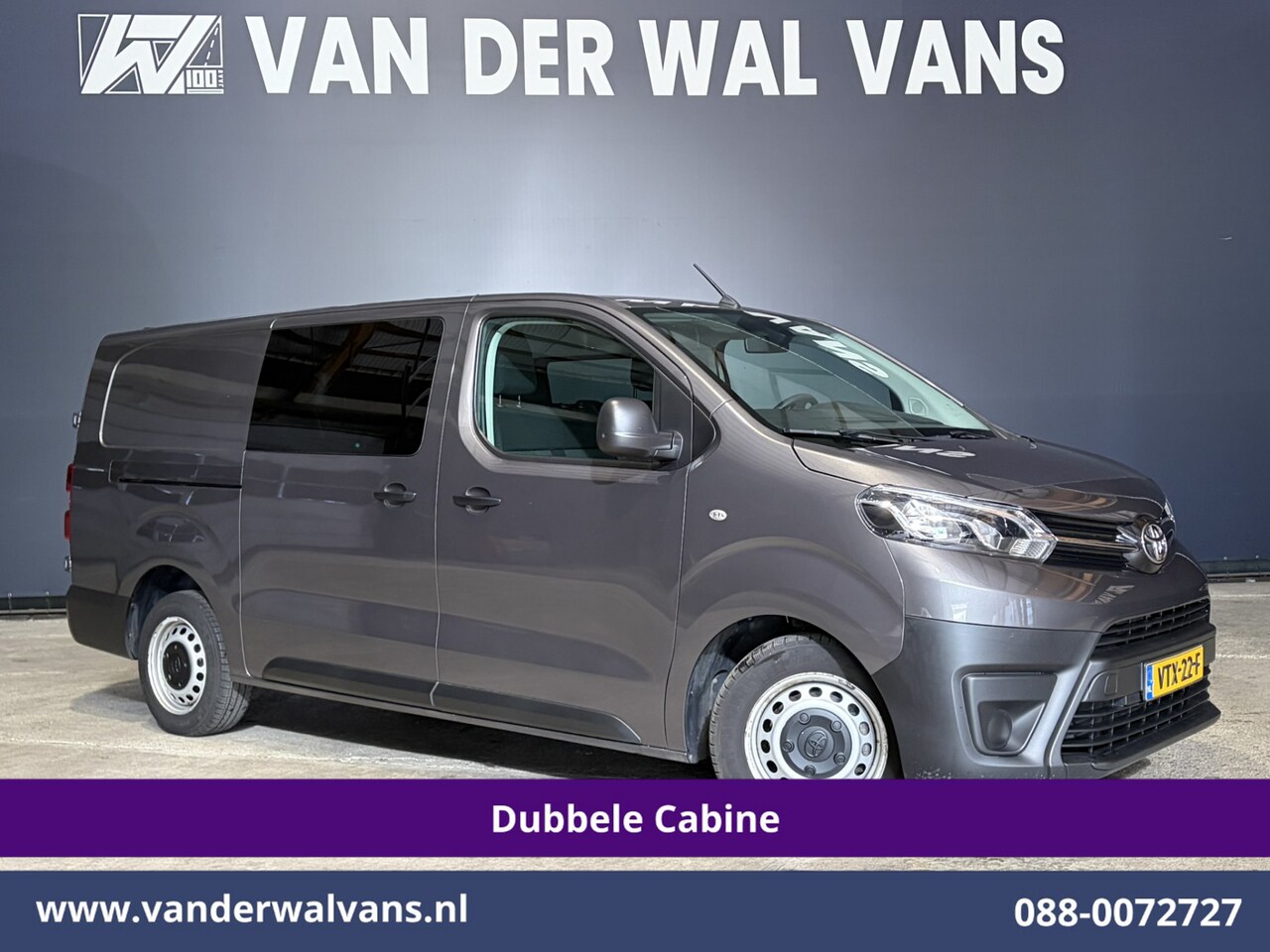 Toyota ProAce Worker - 2.0 D-4D 145pk L3H1 Dubbele Cabine Euro6 Airco | 6-Zits | Navigatie | Apple Carplay | Crui - AutoWereld.nl