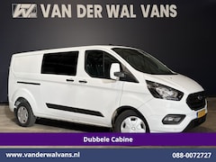 Ford Transit Custom - 2.0 TDCI 131pk L2H1 Dubbele Cabine Euro6 Airco | 6-Zits | Cruisecontrol | Trekhaak Verwarm