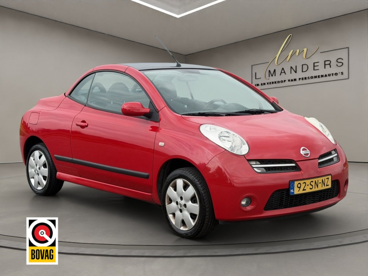 Nissan Micra - 1.4 ELLE 2006 ROOD | Cabriolet | Airco | APK - AutoWereld.nl