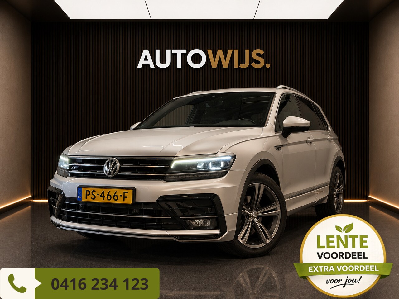 Volkswagen Tiguan - 1.4 TSI ACT DSG R-Line | Pano dak, Memory seats, Leder - AutoWereld.nl