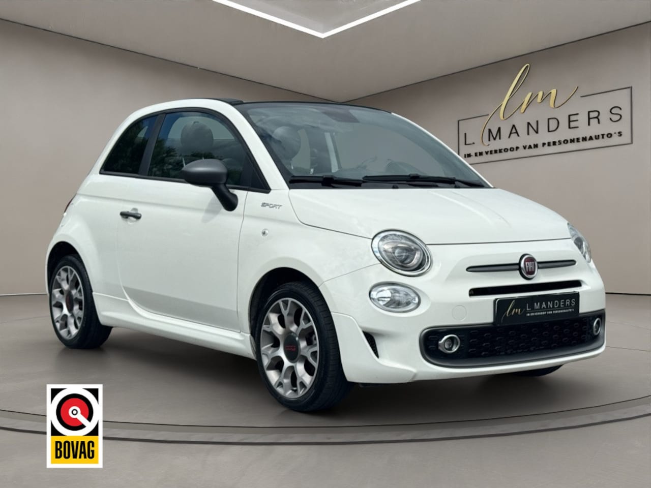 Fiat 500 C - 1.0 Hybrid Sport 2021 WIT | Cabriolet | Apple CarPlay - AutoWereld.nl