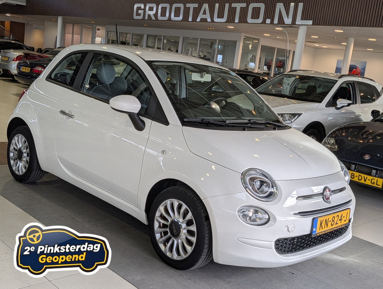 Fiat 500 - 0.9 TwinAir Turbo Popstar Airco, Stuurbekrachtiging - AutoWereld.nl