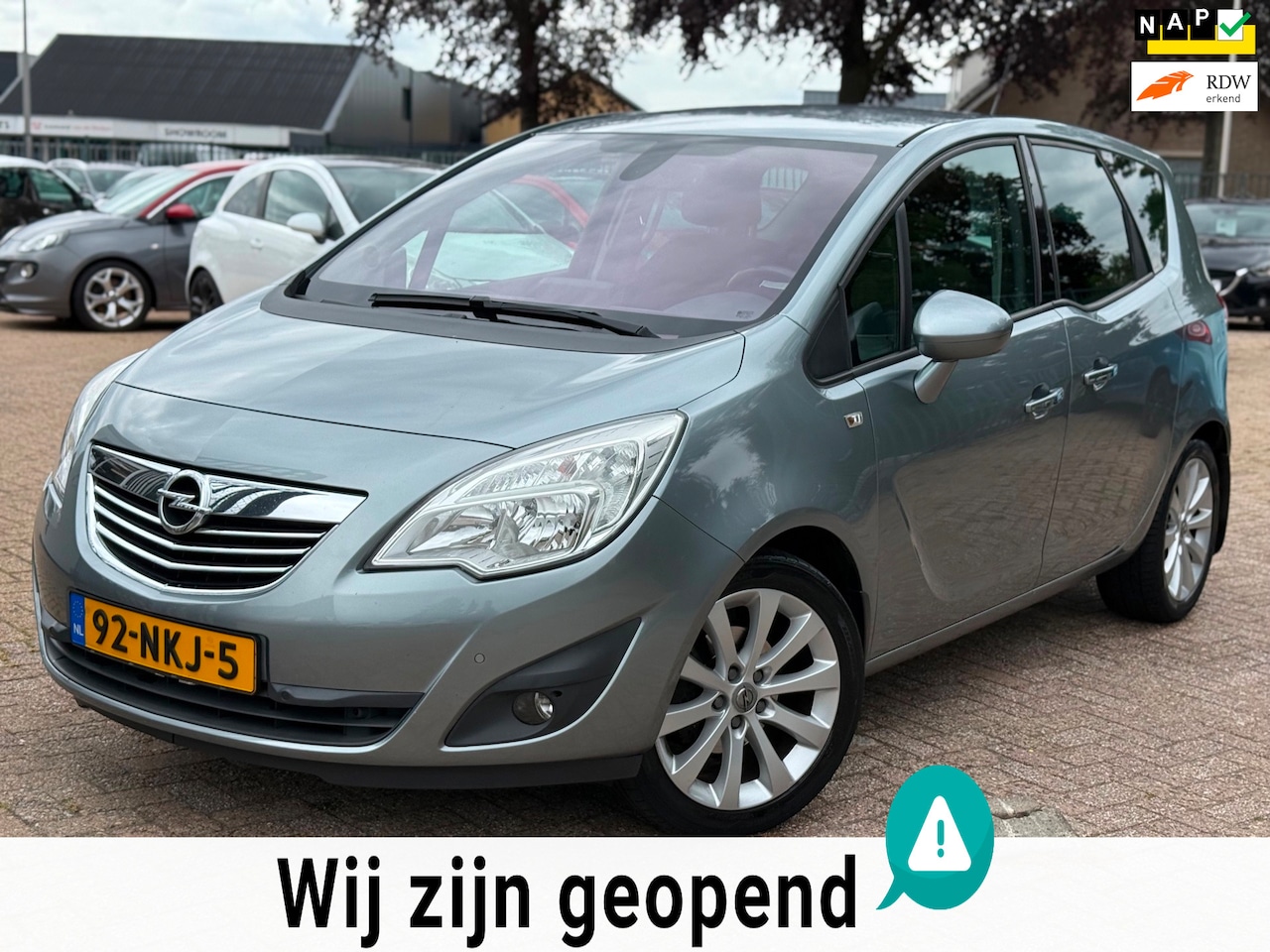 Opel Meriva - 1.4 Turbo Cosmo NAVI CRUISE CTRL AIRCO PDC DEALER ONDH. - AutoWereld.nl