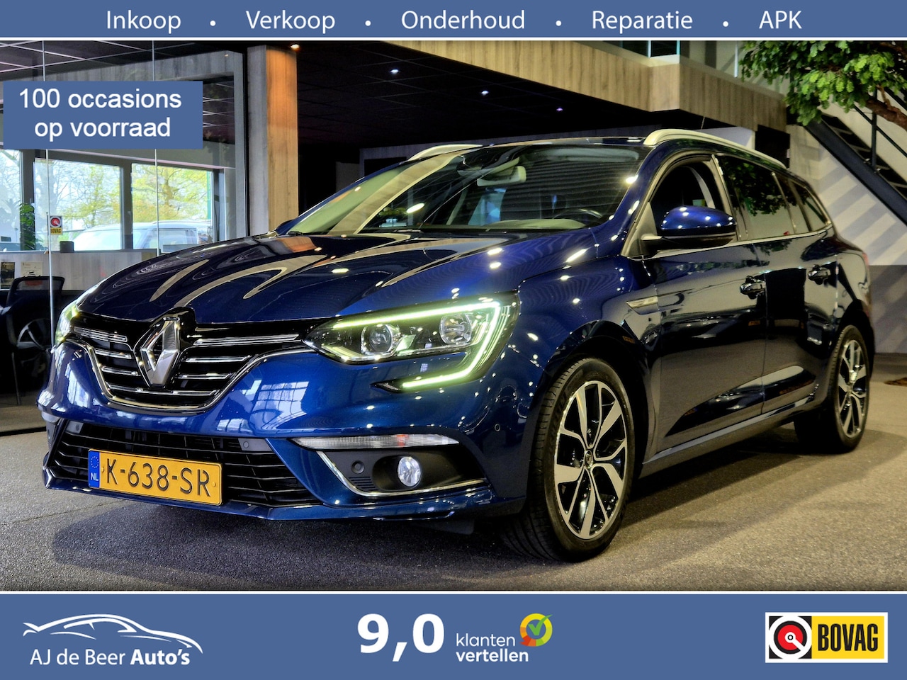 Renault Mégane Estate - 1.3 TCe Bose LED | Camera | Navi | Half-leder - AutoWereld.nl