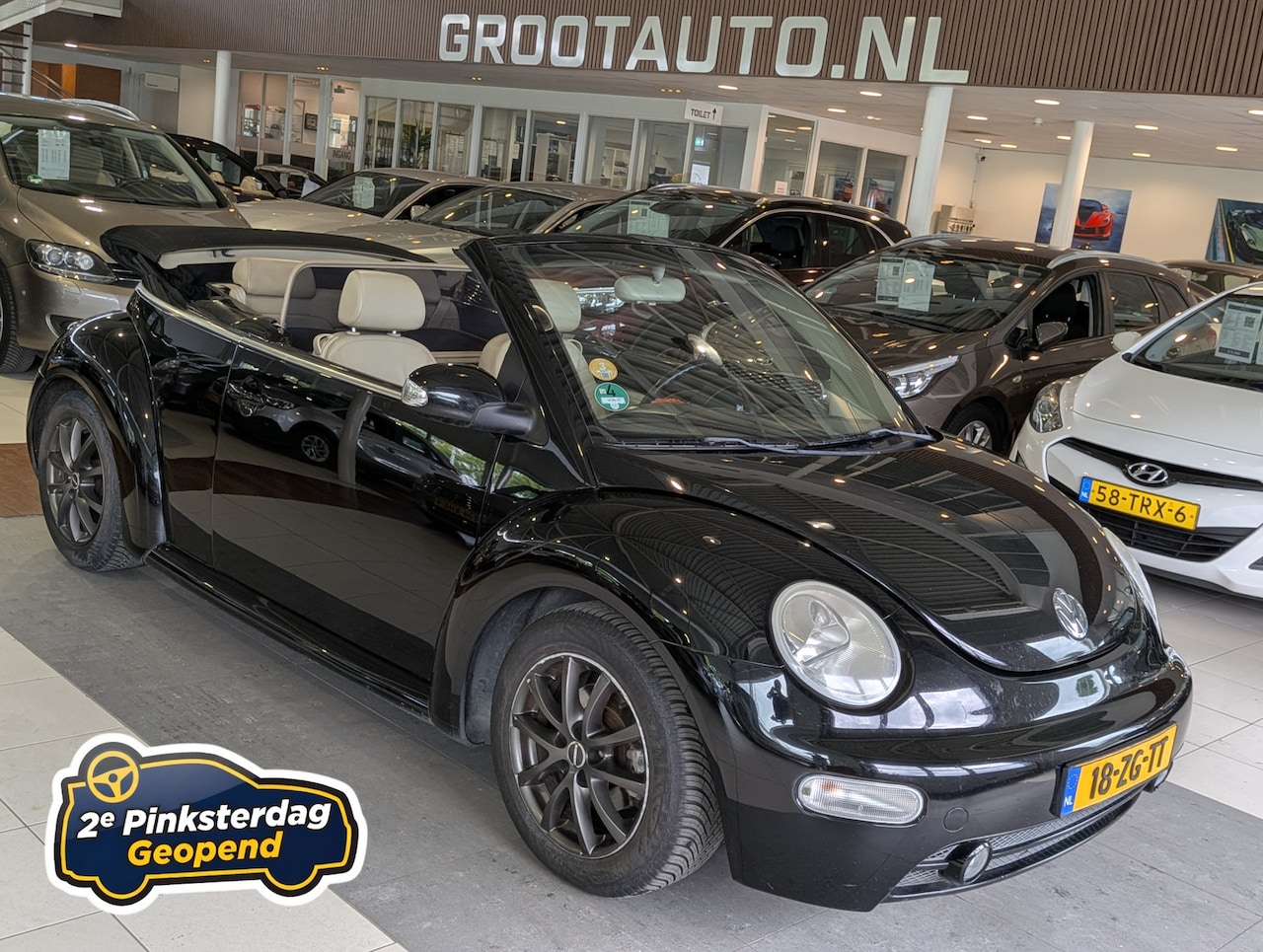 Volkswagen New Beetle Cabriolet - 2.0 Airco, Leder, Stuurbekrachtiging - AutoWereld.nl