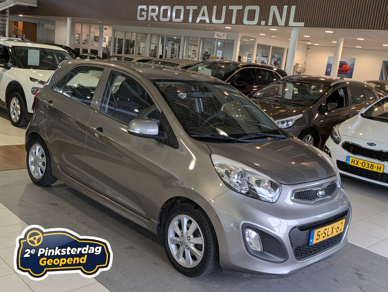 Kia Picanto - 1.2 CVVT Plus Pack Automaat Airco, Stuurbekrachtiging - AutoWereld.nl