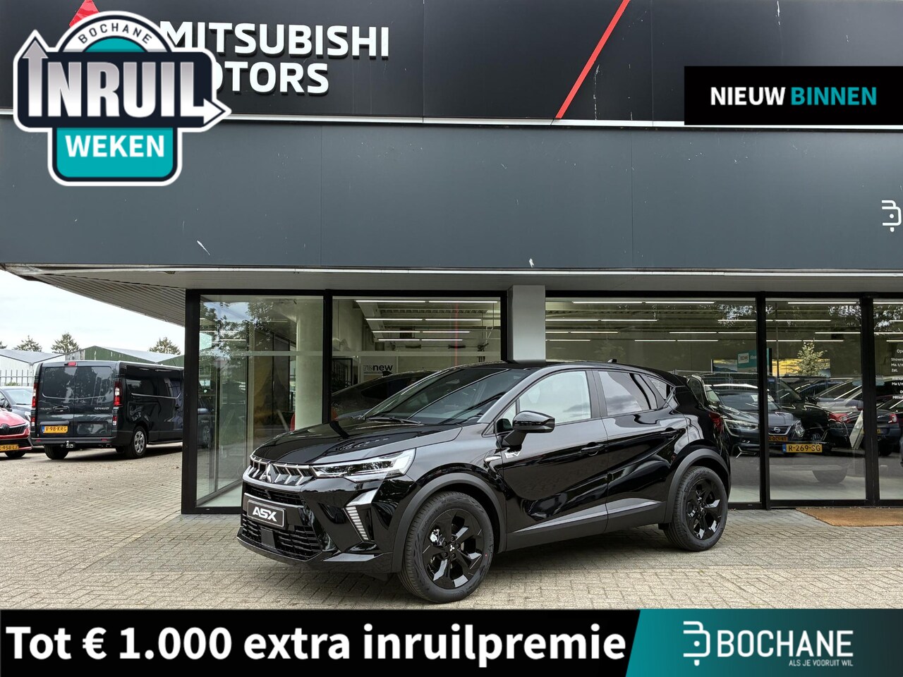 Mitsubishi ASX - 1.8 HEV AT Black Edition NIEUW UIT VOORRAAD LEVERBAAR | Climate Control | Achteruitrijcame - AutoWereld.nl