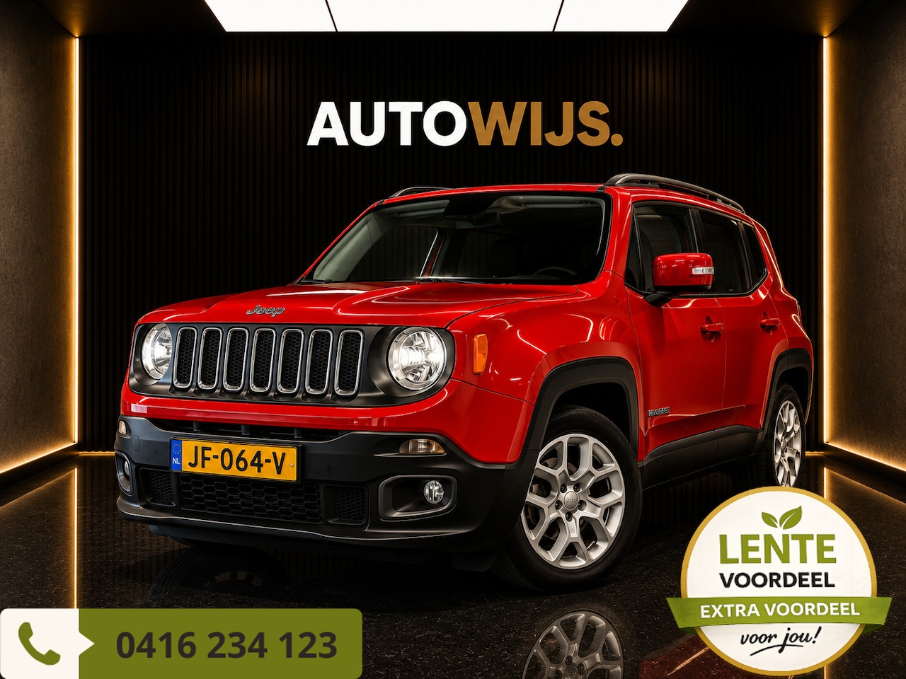 Jeep Renegade - 1.4 MultiAir Freedom | PANO | TREKHAAK | NAVI | - AutoWereld.nl
