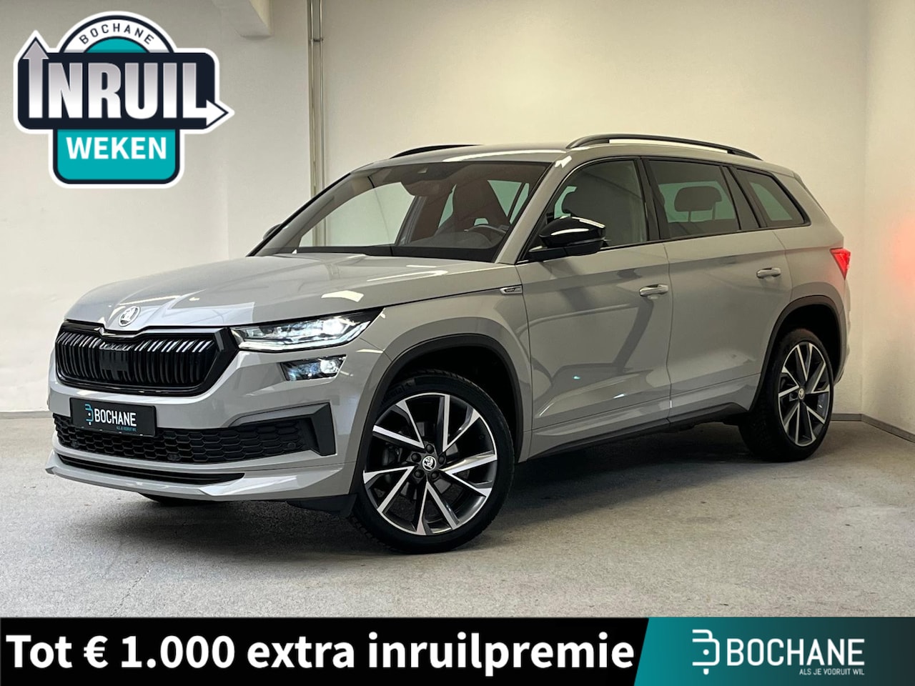 Skoda Kodiaq - 1.5 TSI Sportline | Trekhaak | Canton | Leer/Alcantara | - AutoWereld.nl