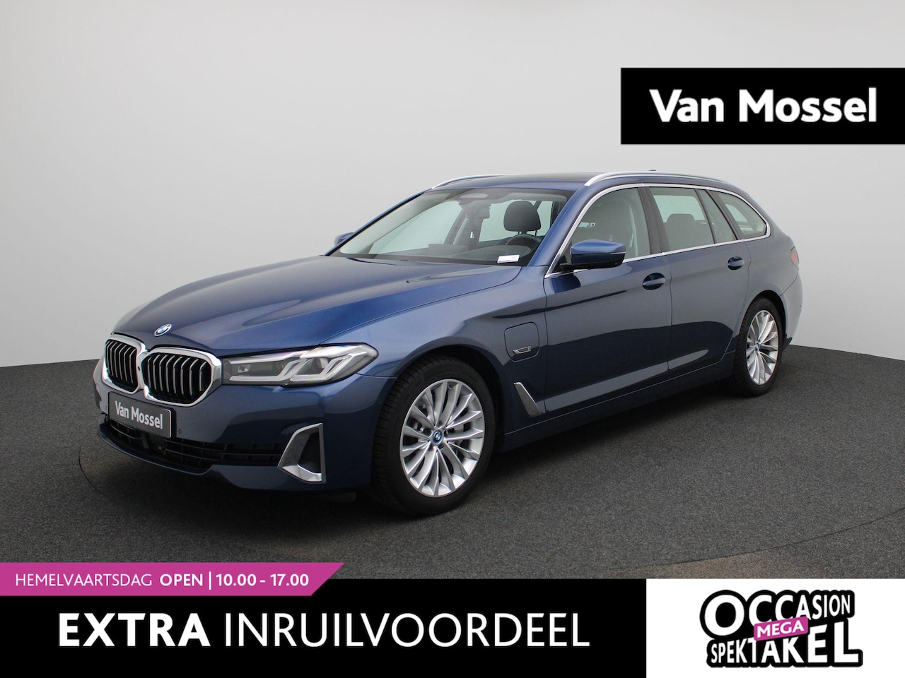 BMW 5-serie Touring - 520e 150kW | PANORAMADAK | ACHTERUITRIJCAMERA 360° | LEDER INTERIEUR | GROOT NAVIGATIE | C - AutoWereld.nl