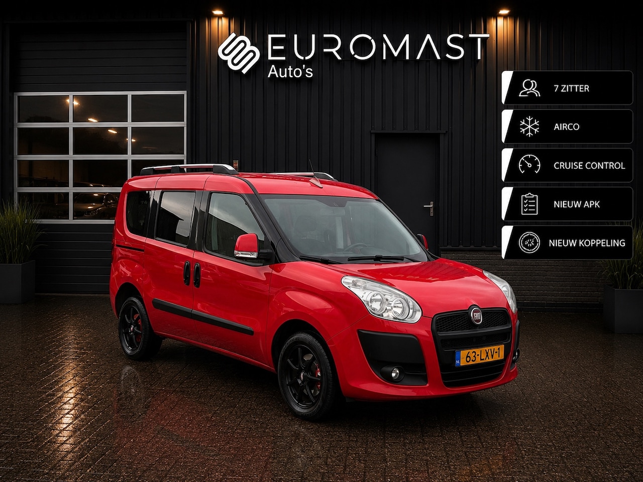Fiat Doblò - 1.4 Emotion 7pers | Airco | Nieuw apk | Cruise - AutoWereld.nl