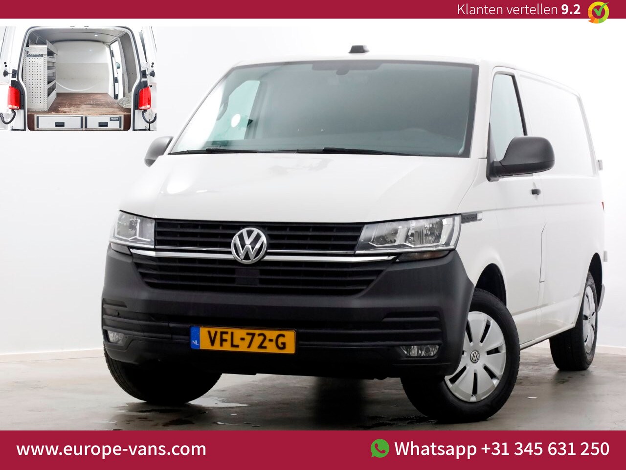 Volkswagen Transporter - T6.1 2.0 TDI 110pk L1H1 Comfortline Airco/Navi/Camera/Inrichting 04-2020 - AutoWereld.nl