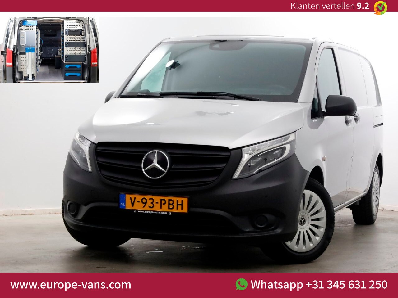 Mercedes-Benz Vito - 114 CDI 136pk Compact 9G Automaat 2x Schuifdeur/LED/Camera/Inrichting 11-2022 - AutoWereld.nl