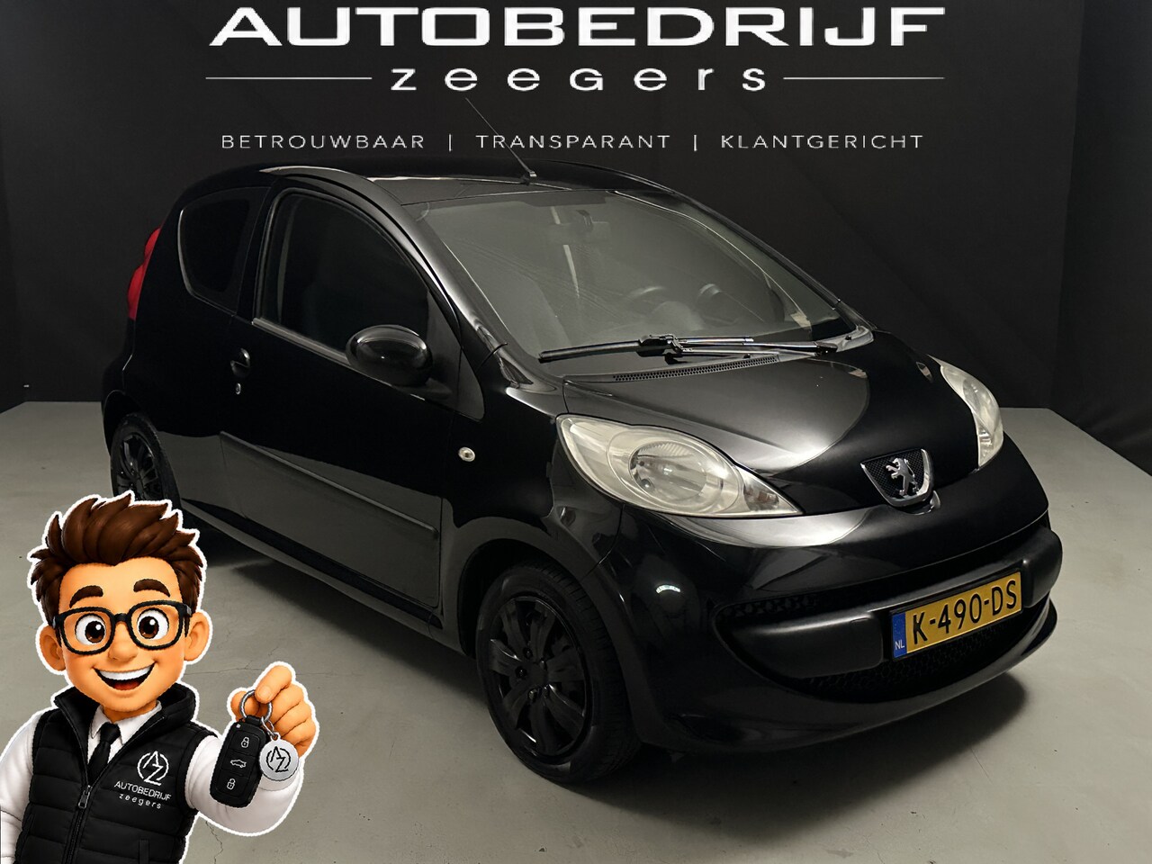 Peugeot 107 - 1.0-12V XR *AC*Noire* - AutoWereld.nl