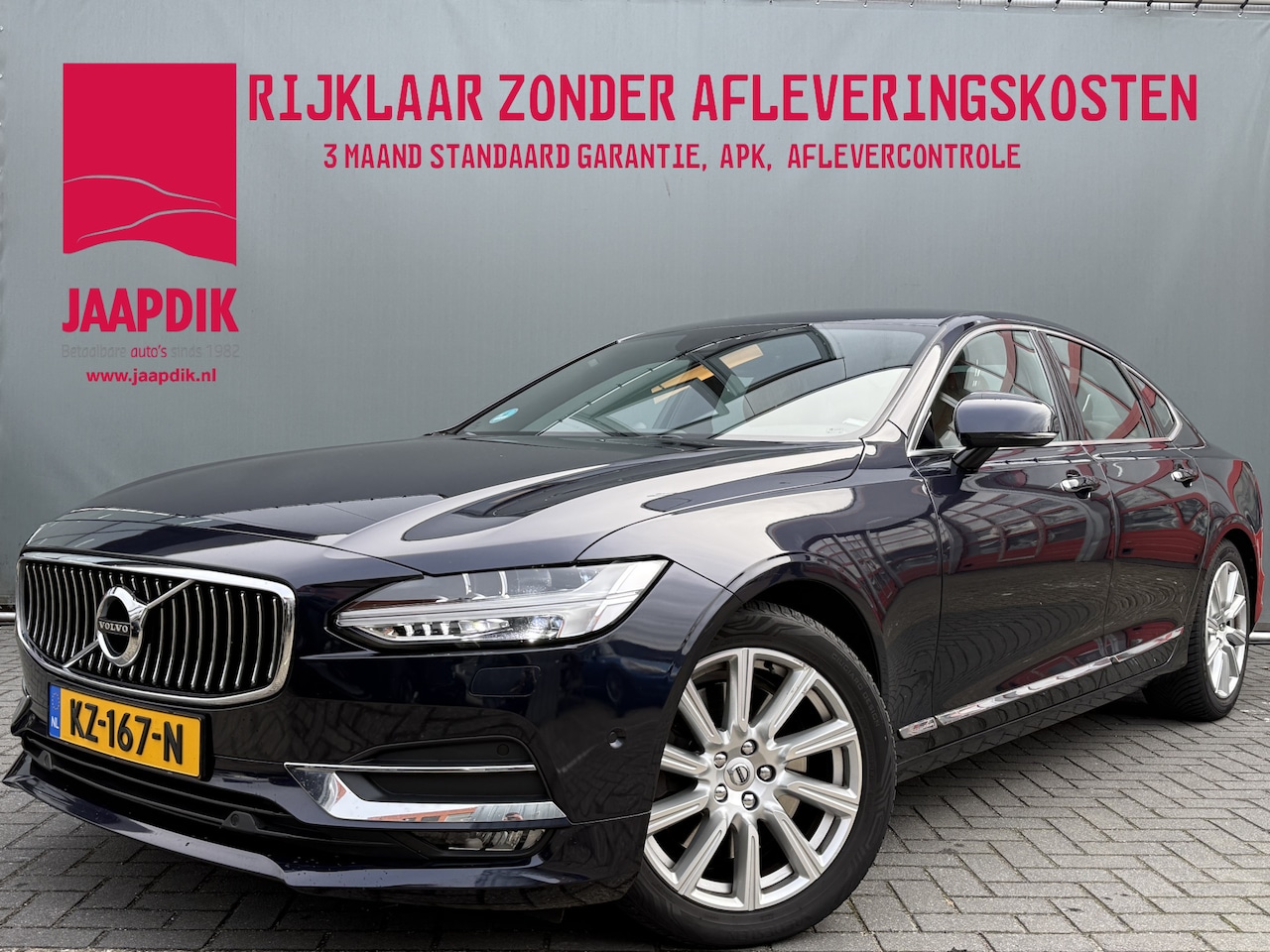 Volvo S90 - BWJ 2017 2.0 T5 255 PK Inscription AUTOMAAT | TREKHAAK | BOWERS & WILKINS | STOELVERW. + S - AutoWereld.nl