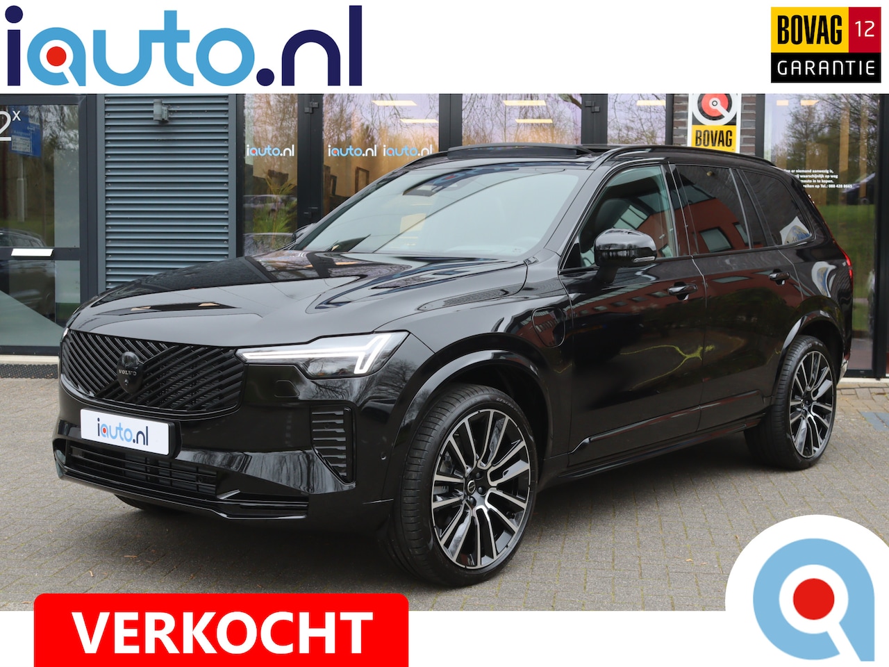 Volvo XC90 - 2.0 T8 456pk AWD Ultra Black Edition Pano/Bowers&Wilkins/360/Leder/Headup/Keyless/ ACC/22" - AutoWereld.nl