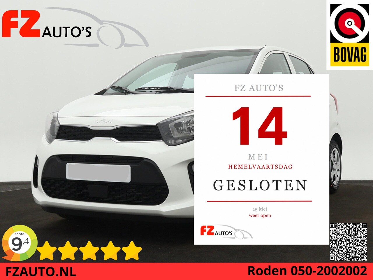 Kia Picanto - 1.0 DPi DynamicLine - Airconditioning - Cruise Control - Bluetooth - AutoWereld.nl