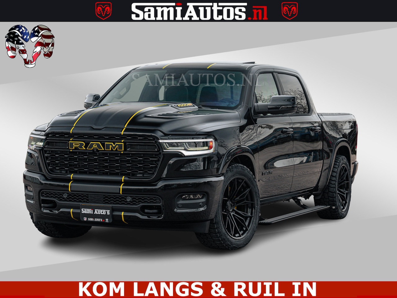Dodge Ram Pick Up - LIMITED NIGHT H.O 540HP 706Nm | Massage + Full Option | De Meest Luxe en Volle in zijn Kla - AutoWereld.nl