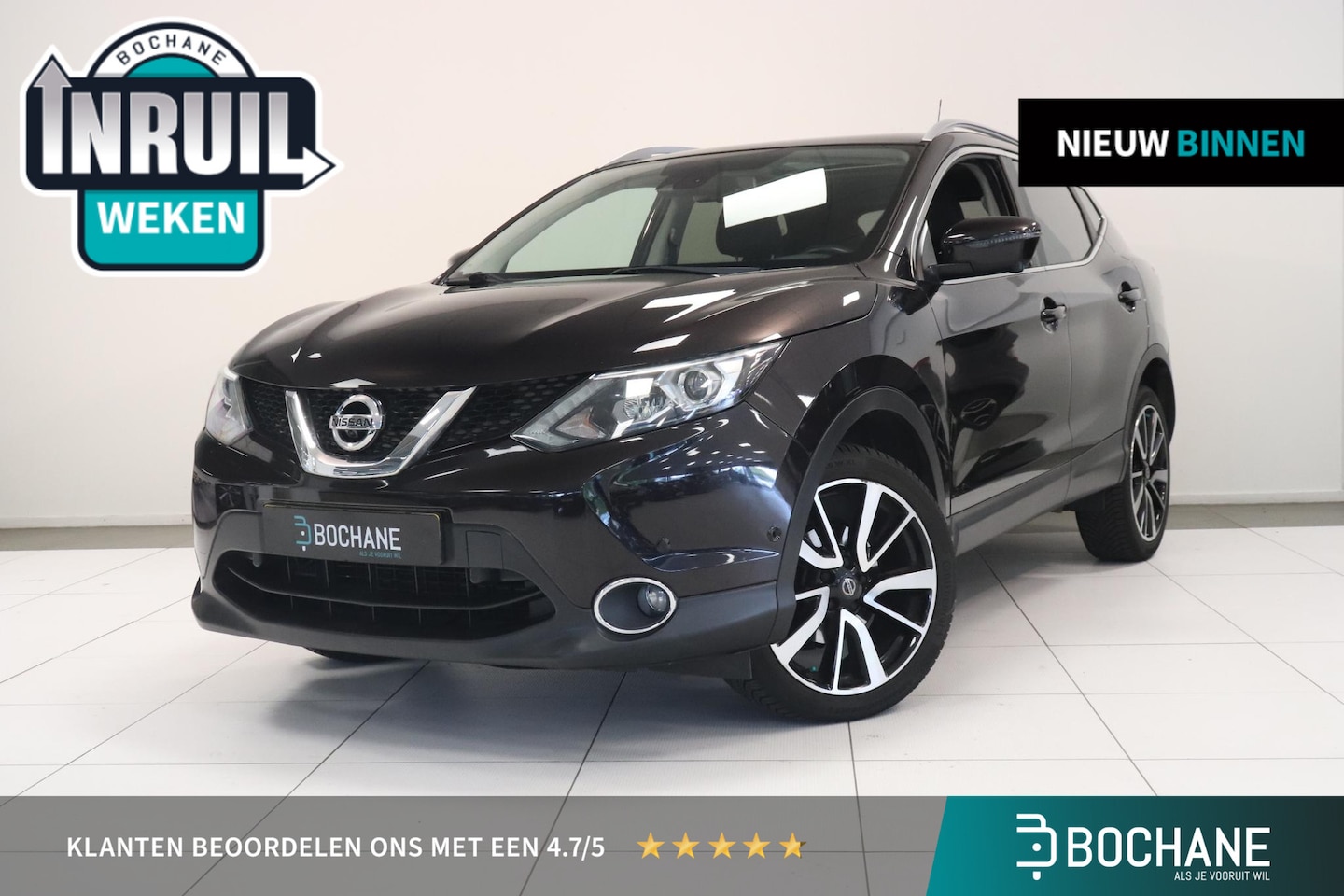 Nissan Qashqai - 1.6 Tekna | Leder | Panoramadak | 360° Camera | Stoelverwarming | - AutoWereld.nl