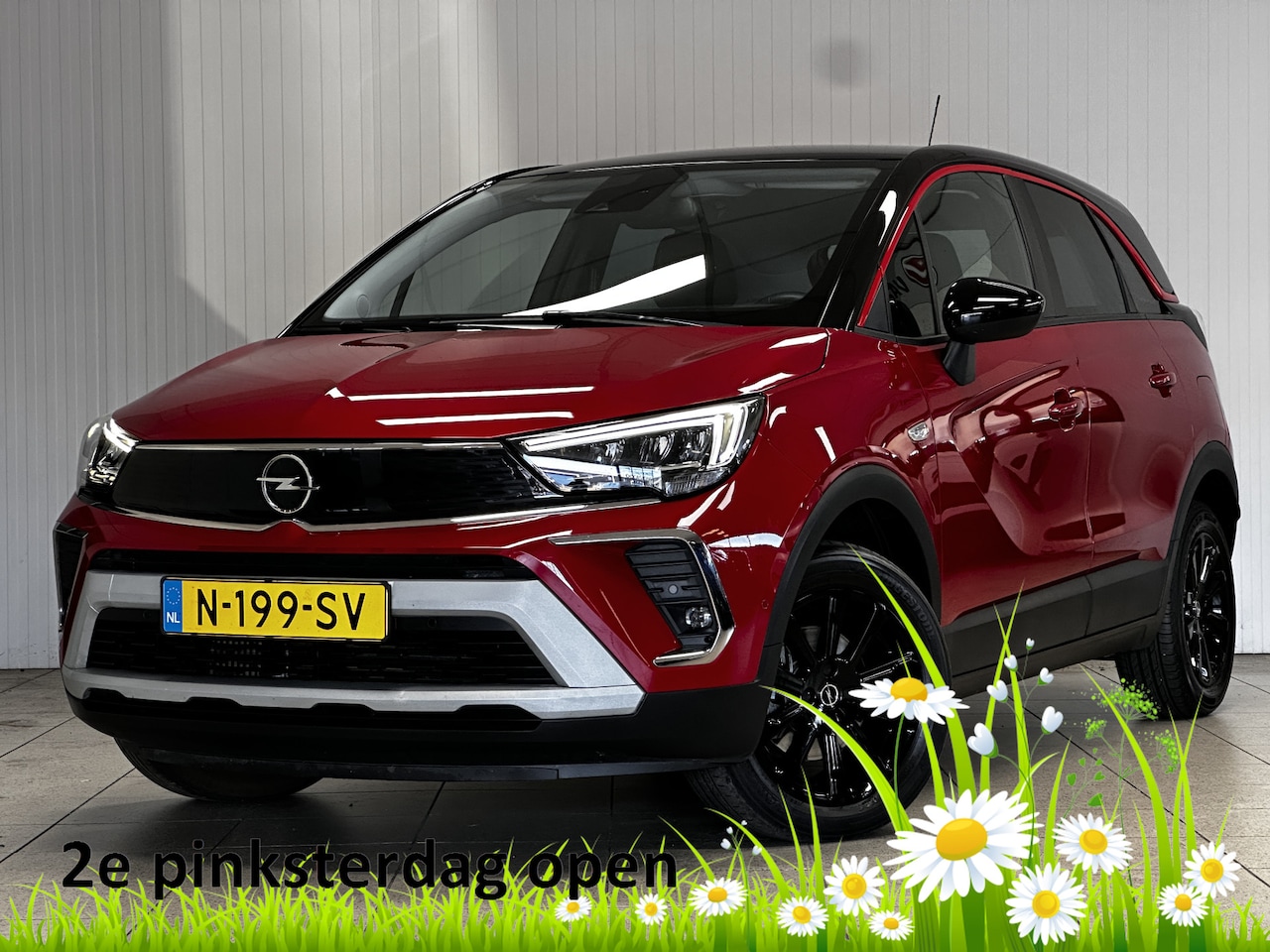Opel Crossland - 1.2 Turbo GS Line/ Two-Tone/ 16'' LMV/ Camera/ Dode-Hoek DET./ Half-Leder/ Apple + Android - AutoWereld.nl