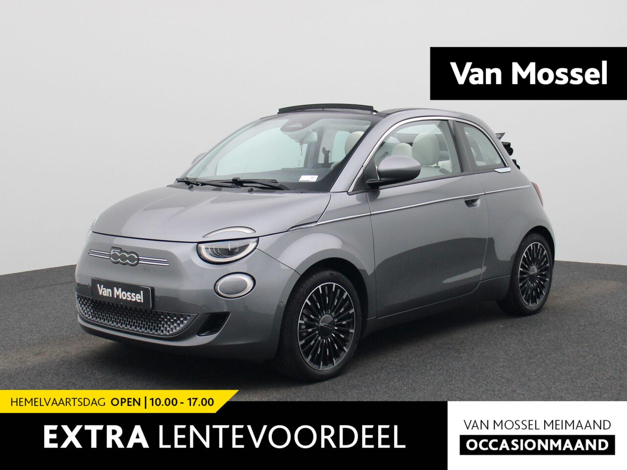 Fiat 500 C - 42 kWh La Prima Cabrio | LMV | Navi | Cruise | Apple CarPlay/Android Auto | Camera - AutoWereld.nl