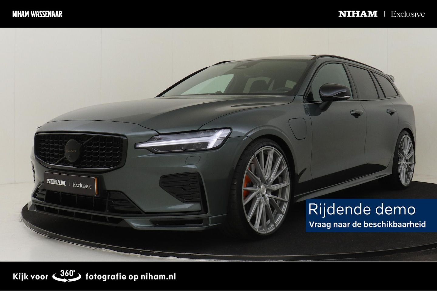 Volvo V60 - T8 Plug-in hybrid AWD Ultra Dark Performance *HEICO EDITION* 21 INCH VOSSEN HF-4T VELGEN|B - AutoWereld.nl