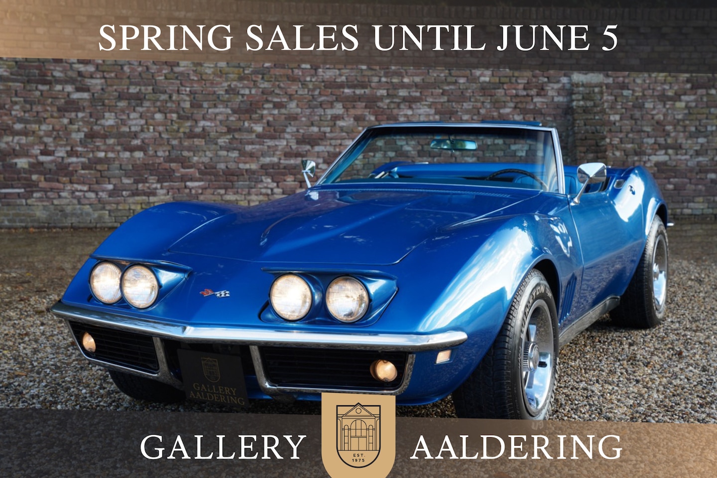 Corvette C3 - Convertible 327 PRICE REDUCTION Restored condition, Since 2007 in Europe, Finished in "LeM - AutoWereld.nl