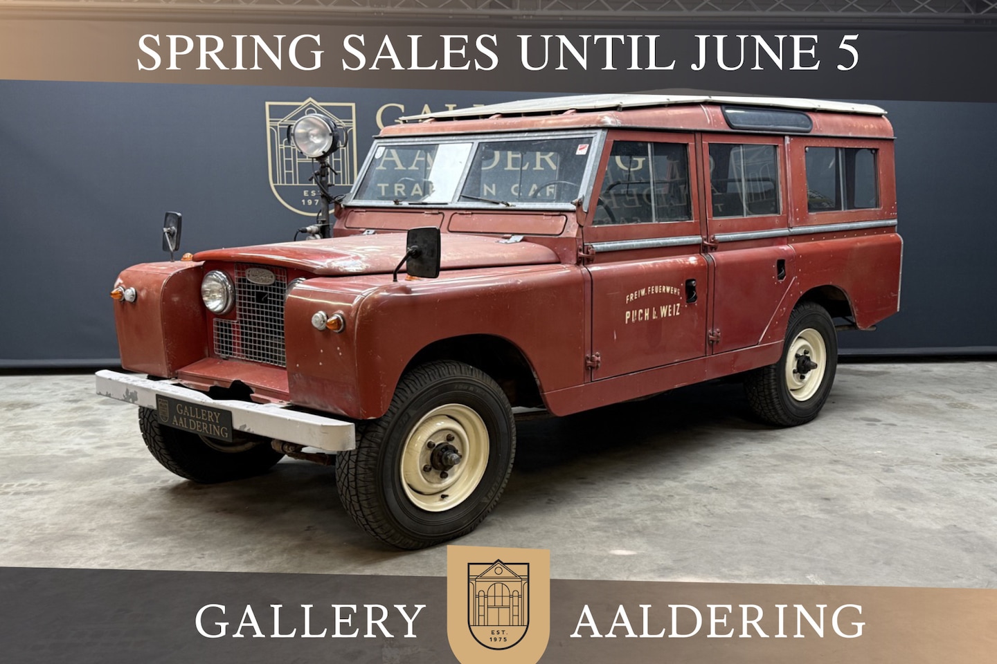 Land Rover 109 - Series IIA PRICE REDUCTION "Feuerwehr Mannschaftswagen" In highly original condition and i - AutoWereld.nl