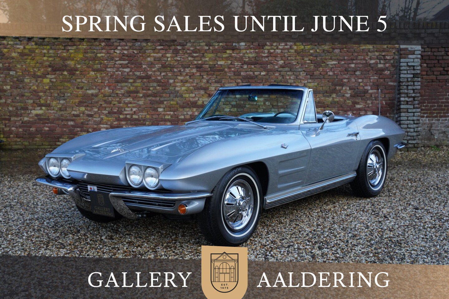 Corvette C2 - Sting Ray Convertible PRICE REDUCTION "Black plate Corvette" Corvette with black license p - AutoWereld.nl