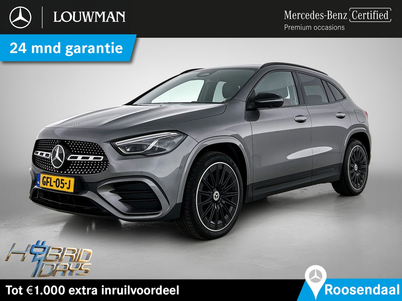 Mercedes-Benz GLA-Klasse - 250 e Star Edition AMG Line Plus | Pepper Red Leder | Panoramadak | Trekhaak | Distronic | - AutoWereld.nl