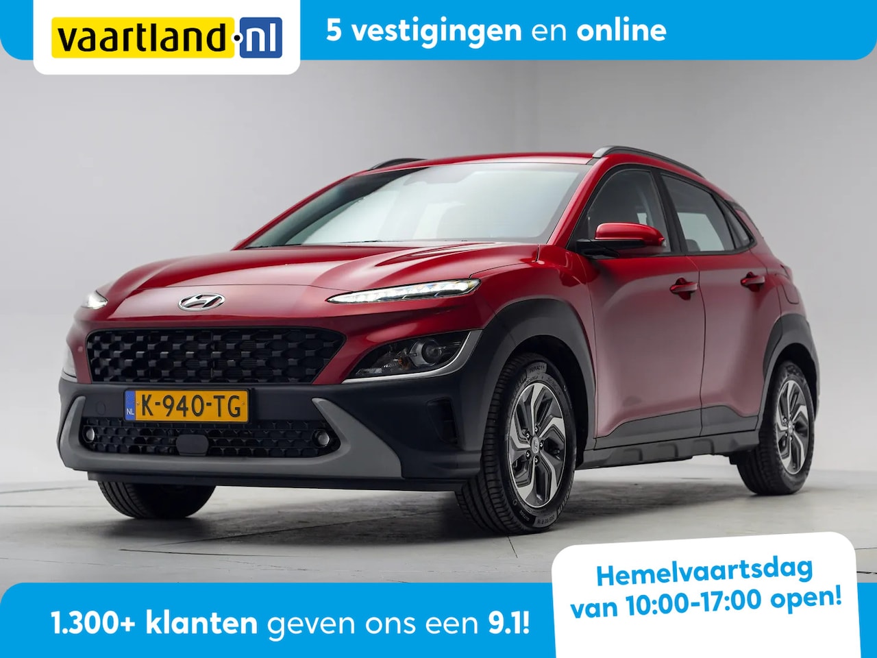 Hyundai Kona - 1.6 GDI HEV Comfort Smart [ Trekhaak Navi Clima Apple / Android ] - AutoWereld.nl